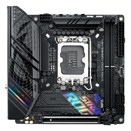 [ 450166] Motherboard ASUS ROG STRIX B760-I GAMING WIFI, Chipset Intel B760, LGA1700, mini-ITX
