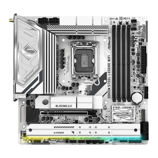 [ 475167] Motherboard ASROCK B860M Steel Legend WiFi, Chipset Intel B860, LGA 1851, HDMI, DP, ATX