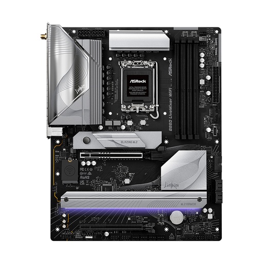 [ 475135] Motherboard ASROCK B860 LiveMixer WiFi, Chipset Intel B860, LGA 1851, HDMI, ATX