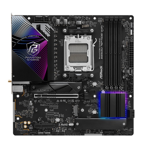 [ 475183] Motherboard ASROCK B850M Riptide WiFi, Chipset AMD B850, Socket AMD AM5, mATX