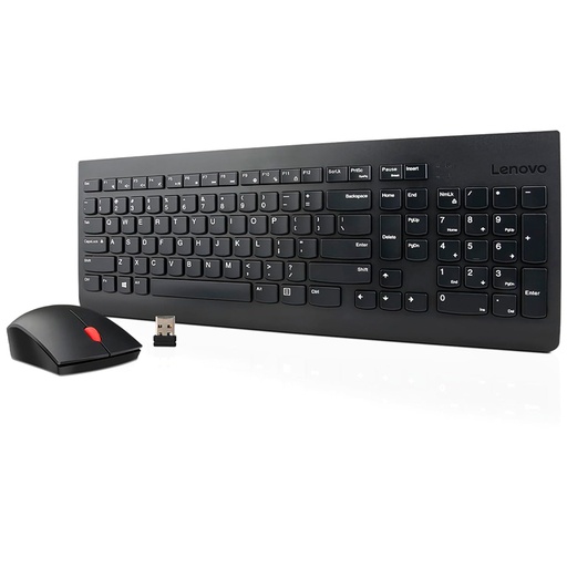 [ 439651] Teclado + Mouse Lenovo, Inalámbrico, Color Negro, (Kit Combo)
