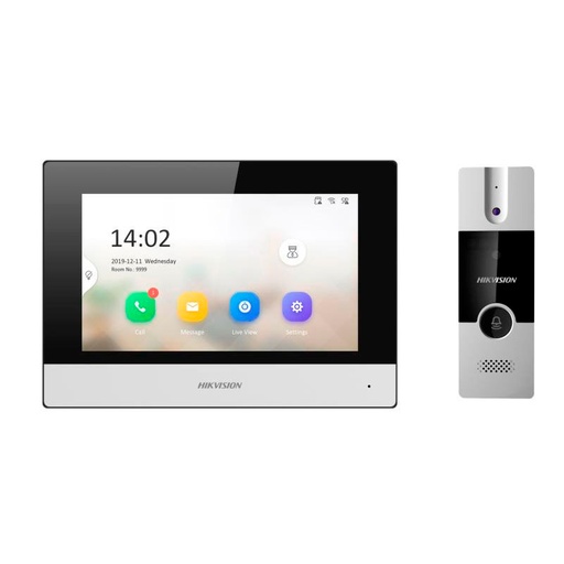 [ 421226] Kit de Intercomunicador Hibrido HIKVISION (DS-KIS302-P)