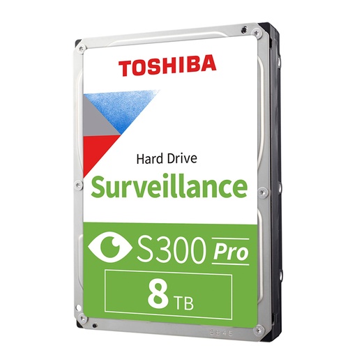 [ 441344] Disco duro Toshiba Surveillance S300 PRO, 8TB SATA 6.0Gb/s, 7200rpm, 512MB Cache, 3.5".