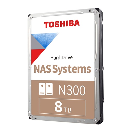 [ 441321] Disco duro Toshiba N300 NAS, 8TB, SATA 6.0Gb/s, 7200rpm, 512MB Cache, 3.5".