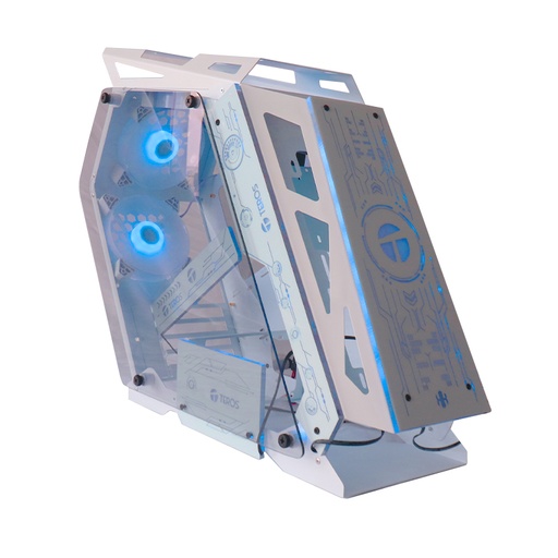 [ 426096] Case gamer TEROS TE-1311G, Mid Tower, USB 3.0 / USB 2.0, audio, ventilador ARGB, blanco