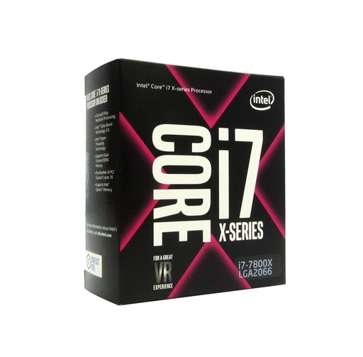 [ 228919] Procesador Intel Core i7-7800X, 3.50 GHz, 8.25 MB Caché L3, LGA2066, 140W, 14 nm.