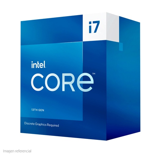 [ 408047] Procesador Intel Core i7-13700F 2.10/5.20GHz 30MB SmartCaché LGA1700, 65W, Intel 7(10nm)