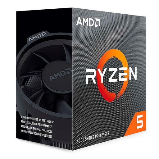 [ 390724] Procesador AMD Ryzen 5 4500, 3.6 / 4.1 GHz, 8MB L3, 6-Core, AM4, 7nm, 65W.