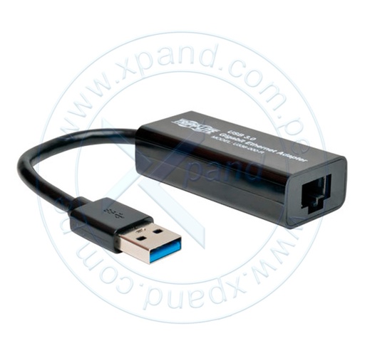[ 232514] Adaptador de red Trippe-Lite U336-000-R, USB 3.0 SuperSpeed a Gigabit Ethernet.