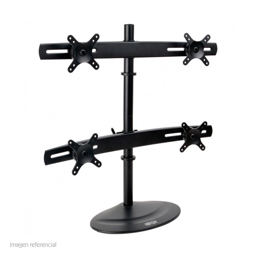 [ 325800] Soporte cuádruple de monitor Tripp-Lite DDR1026MQ, pantallas planas de 10" a 26", negro.