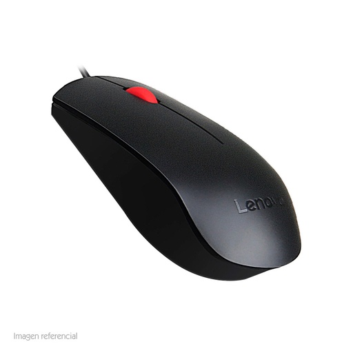 [ 295400] Mouse óptico Lenovo Essential, 1600 dpi, USB, Negro, presentación en caja.