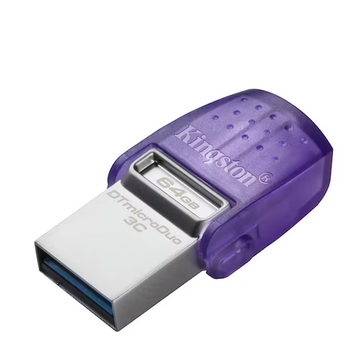 [ 414400] Memoria Flash USB Kingston DataTraveler microDuo 3C, 64GB, USB 3.2 Gen 1.
