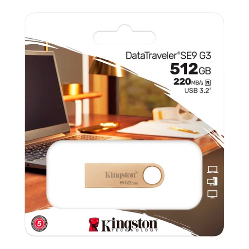 [ 435731] Memoria Flash USB Kingston DataTraveler SE9 G3, 512GB, USB 3.2 Gen 1 (Tipo-A)