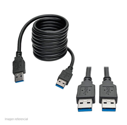 [ 243959] Cable USB 3.0 Tripp-Lite U320-006-BK, Negro, SuperSpeed, A/A, 1.83 mts, 28/24 AWG.