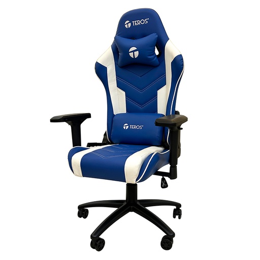 [ 419716] Silla gamer TEROS TE-8126B, azul y blanco