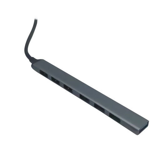 [ 424367] Hub USB de 7 puertos TEROS TE-8083N, USB 2.0 de 6 puertos y USB 3.0 de 1 puerto