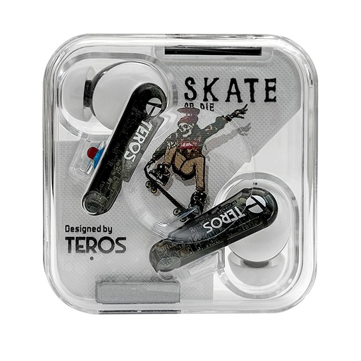 [ 417527] Audífonos TEROS TE-8072W, Bluetooth, TWS, blanco