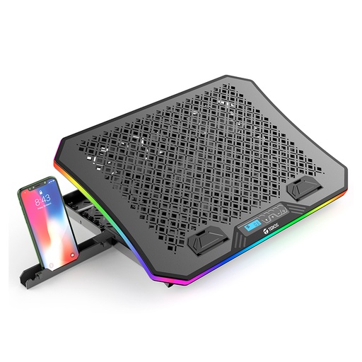 [ 368984] Cooler TEROS TE-7130N, compatible con notebooks de hasta 15.6", 3 fan de 11 cm
